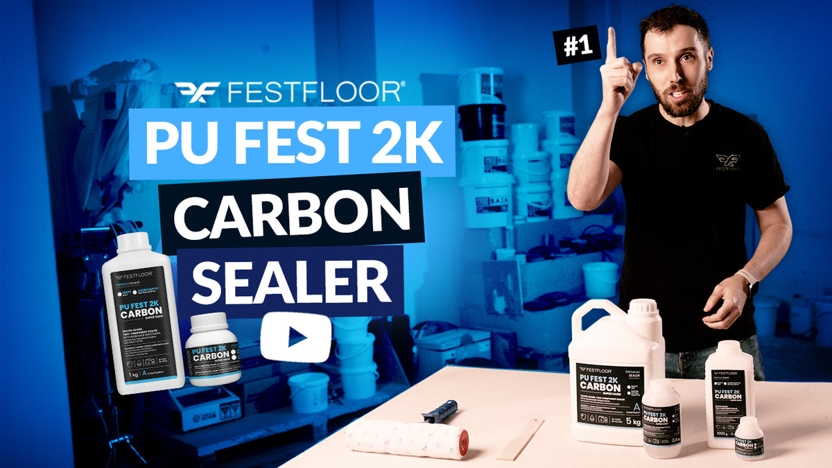 Kuris lakas skirtas mikrocementui? PU FEST 2K CARBON – savybės, maišymas, naudojimas