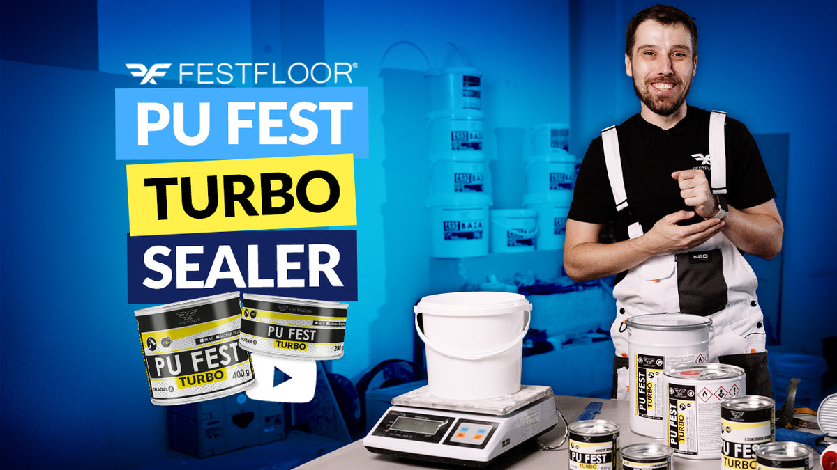 PU FEST TURBO – lakas mikrocementui. Kaip padengti grindis laku?
