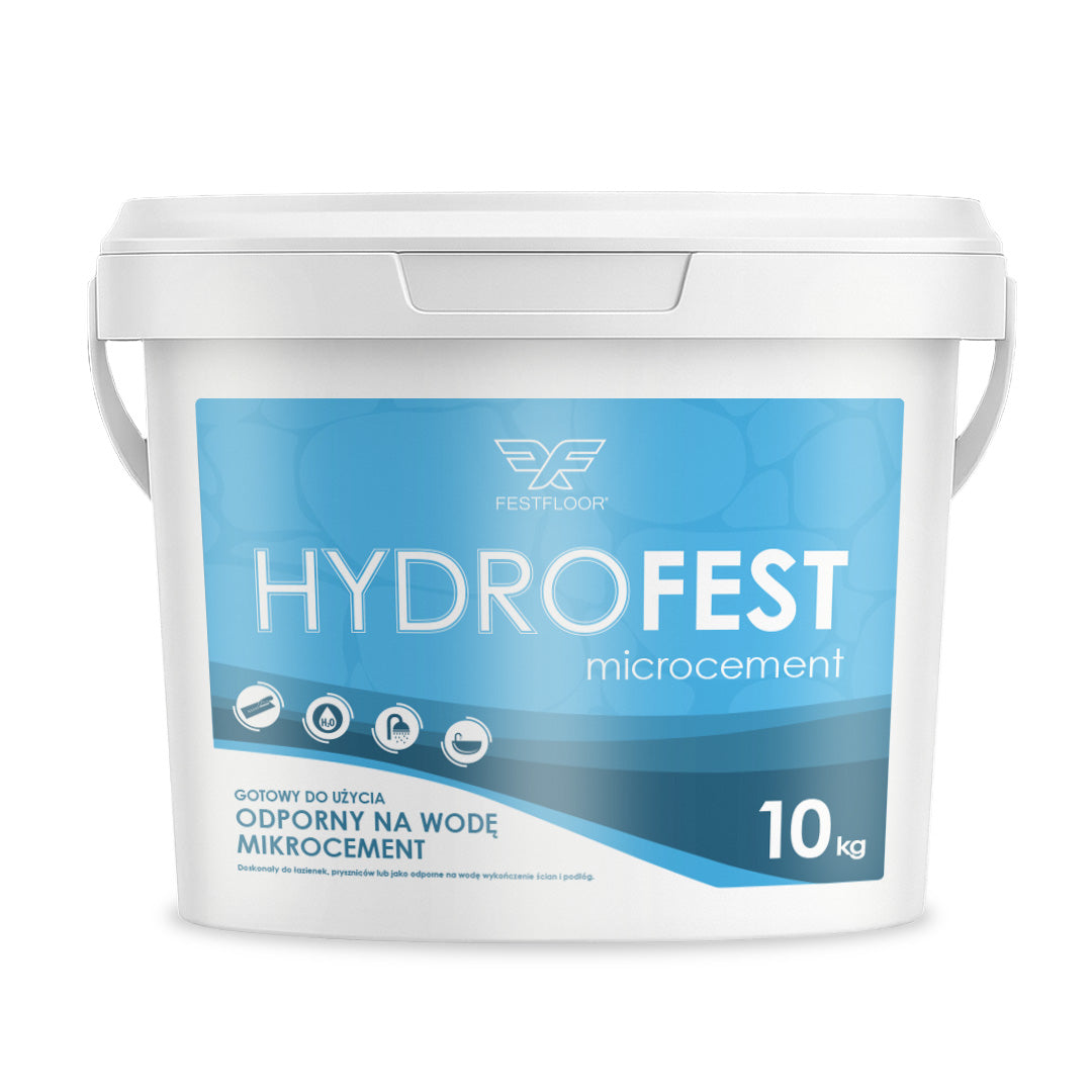Microcement kit for bathroom tiled walls HYDROFEST - 10m²
