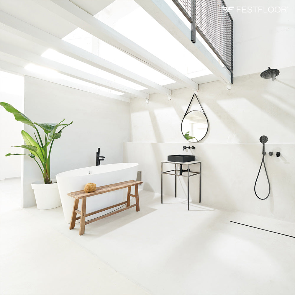 Microcement kit for bathroom tiled walls HYDROFEST - 10m²