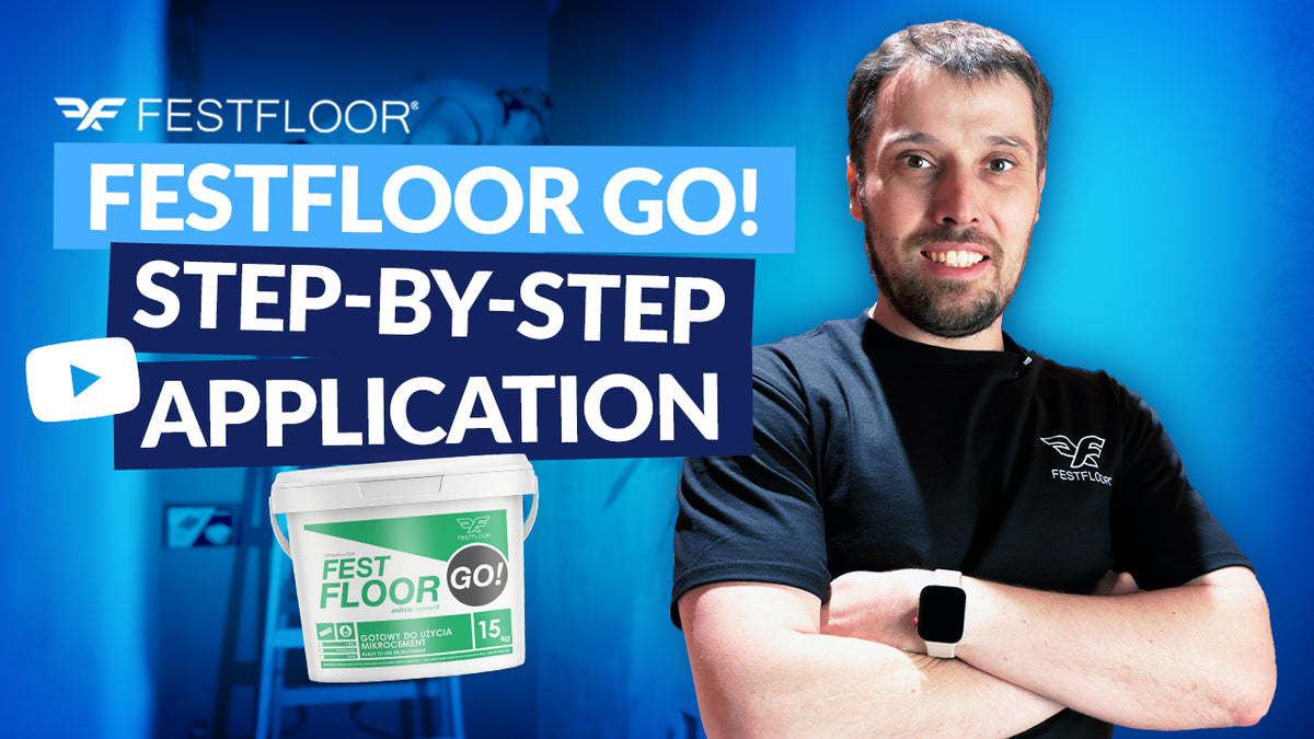 Kaip dengti paruoštą naudoti mikrocementą „Festfloor GO!“ – sienų dengimas